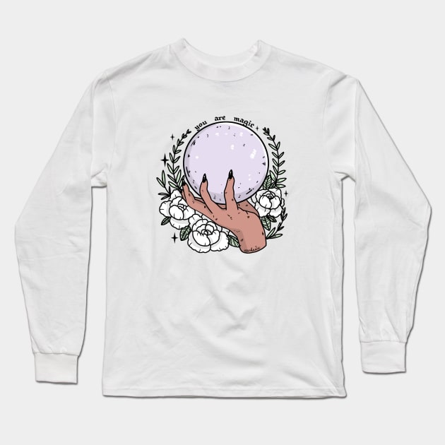 You Are Magic (lilac) Long Sleeve T-Shirt by chiaraLBart